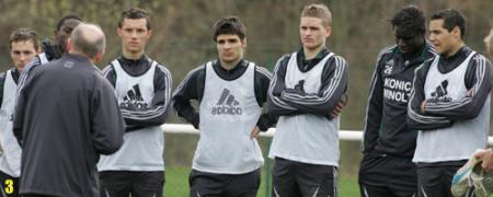 s�ance d'entr�nement des verts